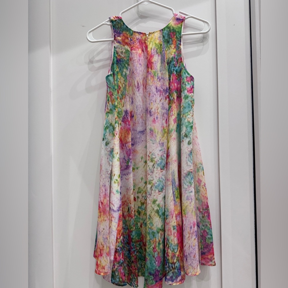 Colorful Abstract Sleeveless Dress - Picture 2 of 3